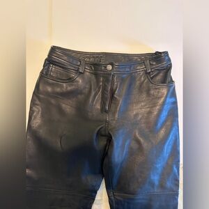 Rampage Black Leather Trousers